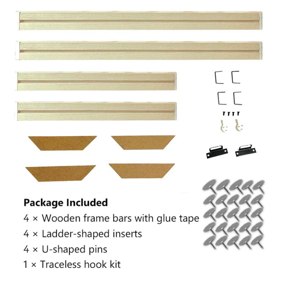 Kit Cadre en Bois pour Toile – Peinture & Décoration Murale