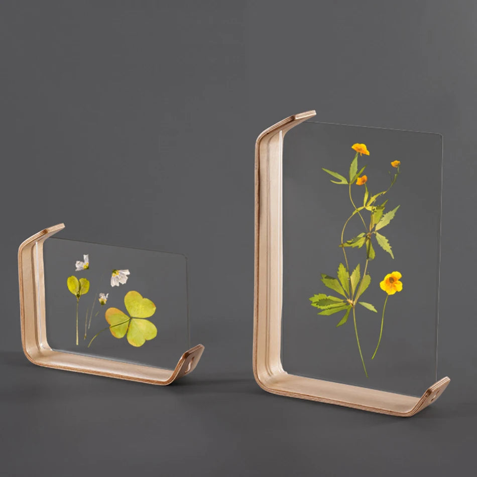 Cadre Photo en Bois et Acrylique – Présentoir Personnalisable