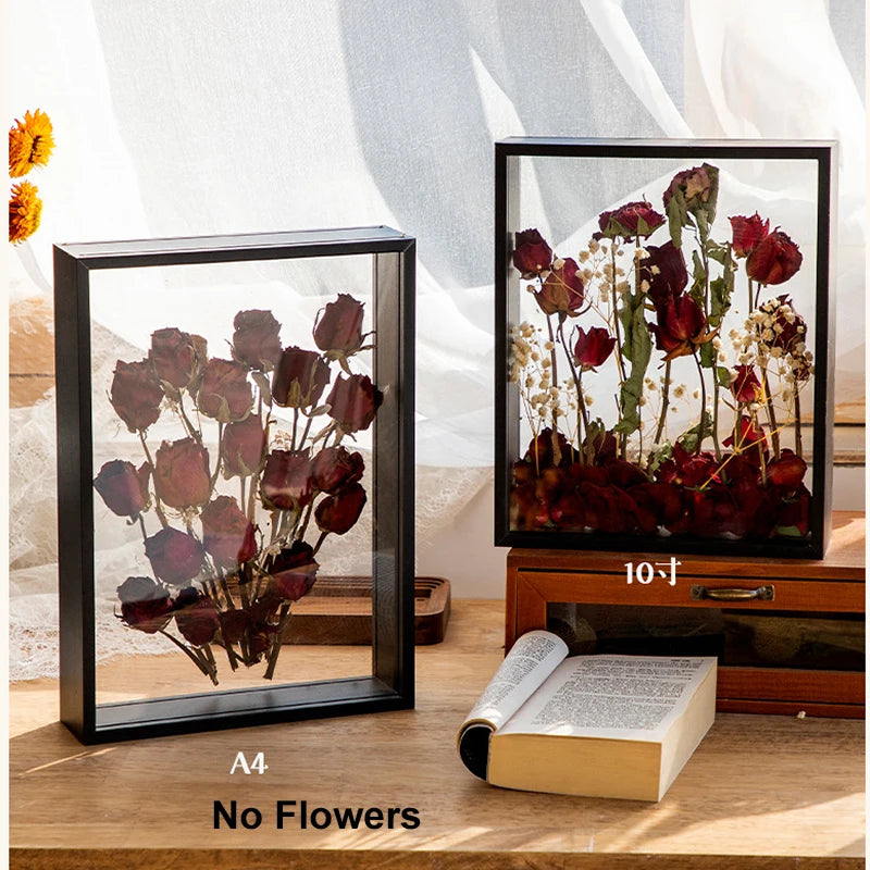 Boîte Vitrine Transparente 4 cm – Présentoir Profond pour Fleurs, Souvenirs & Décor