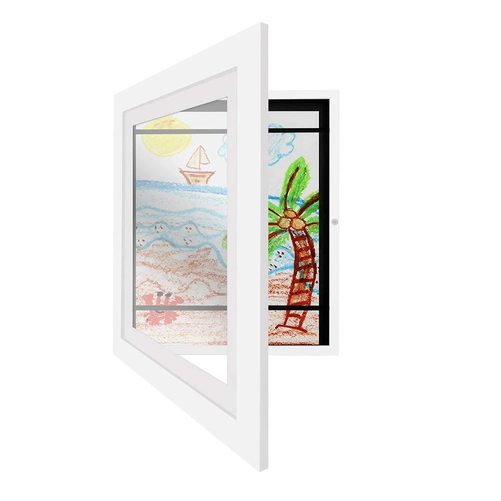 Cadre d’Art Enfant Magnétique – Affichage Facile pour Dessins, Photos & Peintures