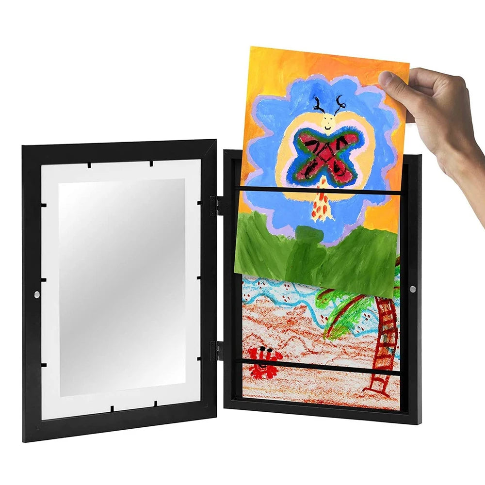 Cadre d’Art Enfant Magnétique – Affichage Facile pour Dessins, Photos & Peintures