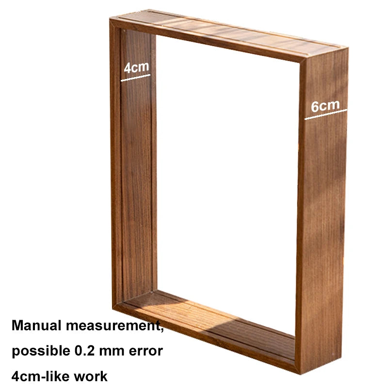Boîte Vitrine Transparente 4 cm – Présentoir Profond pour Fleurs, Souvenirs & Décor