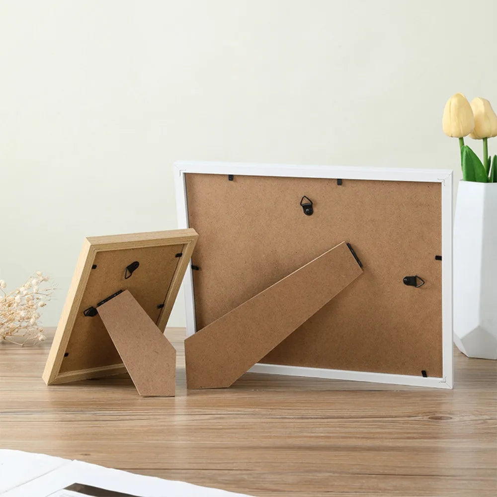 Cadre Photo en Bois Format A4 – Décoration murale & Cadeau Souvenir