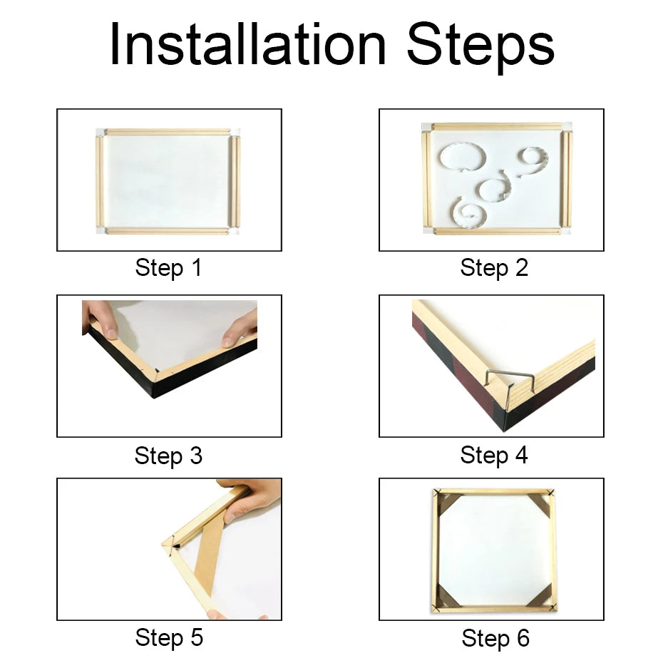 Kit Cadre en Bois pour Toile – Peinture & Décoration Murale