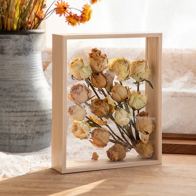 Boîte Vitrine Transparente 4 cm – Présentoir Profond pour Fleurs, Souvenirs & Décor