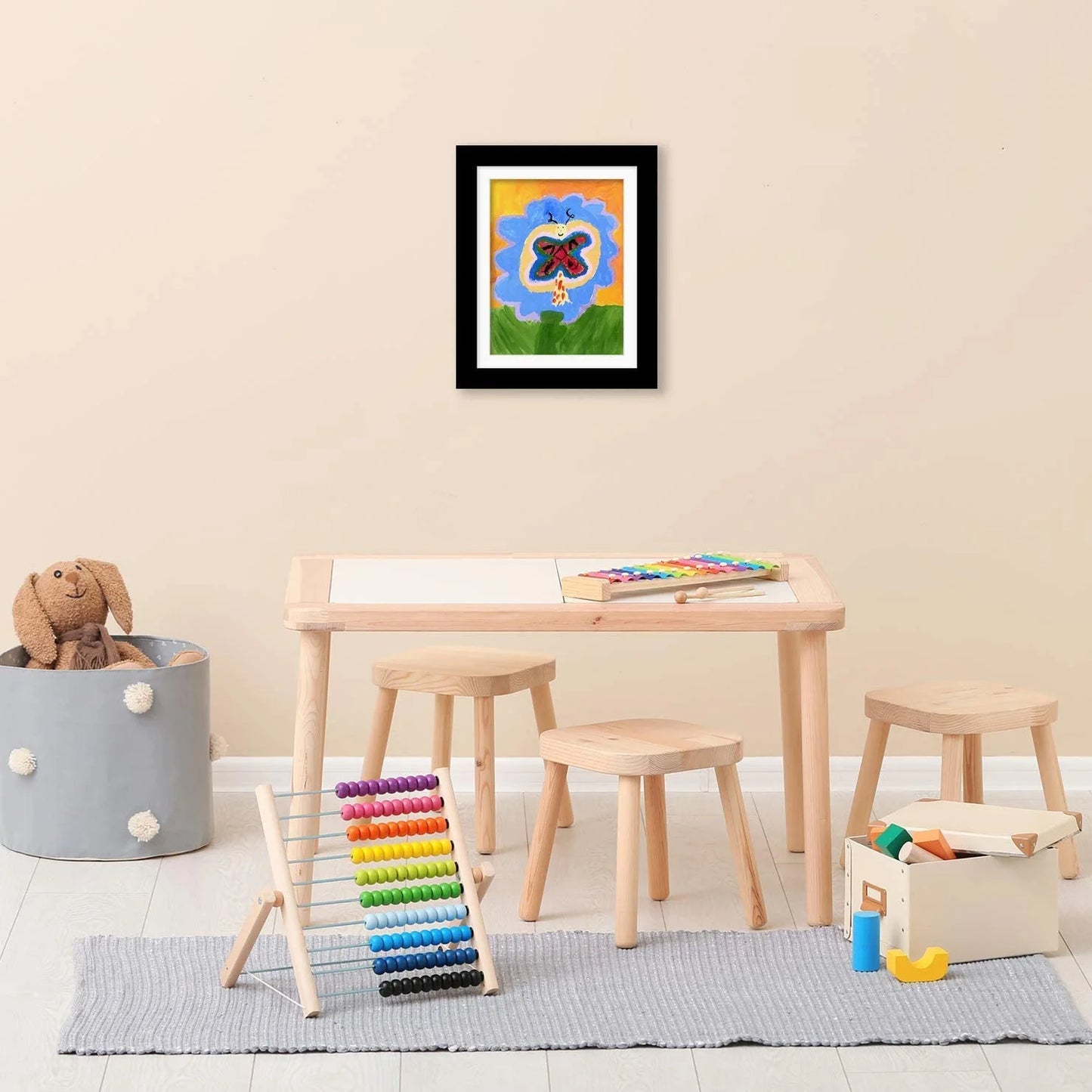 Cadre d’Art Enfant Magnétique – Affichage Facile pour Dessins, Photos & Peintures