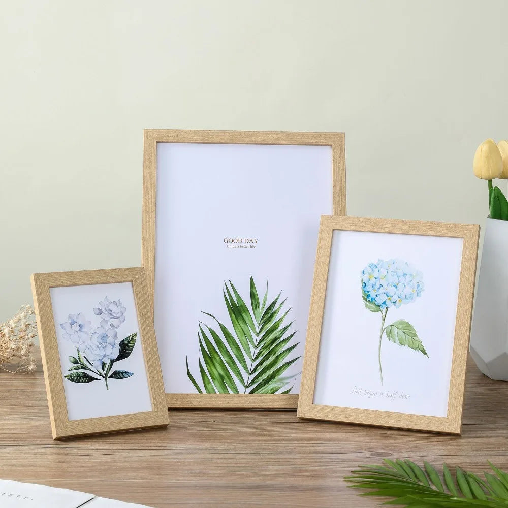 Cadre Photo en Bois Format A4 – Décoration murale & Cadeau Souvenir
