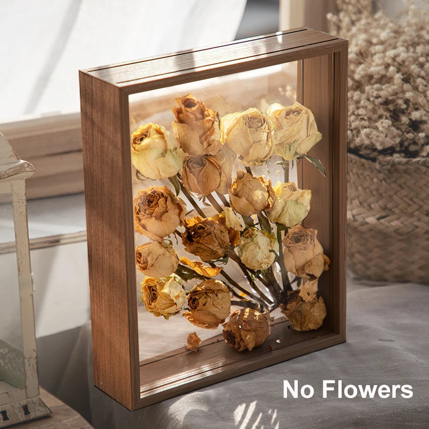 Boîte Vitrine Transparente 4 cm – Présentoir Profond pour Fleurs, Souvenirs & Décor