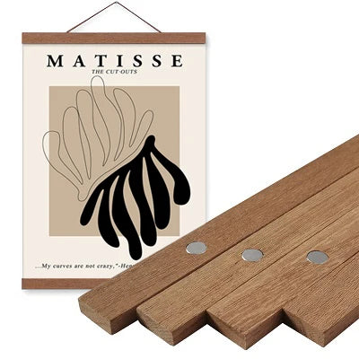 Cadre Magnétique en Bois pour Poster et Photo – Décoration Murale