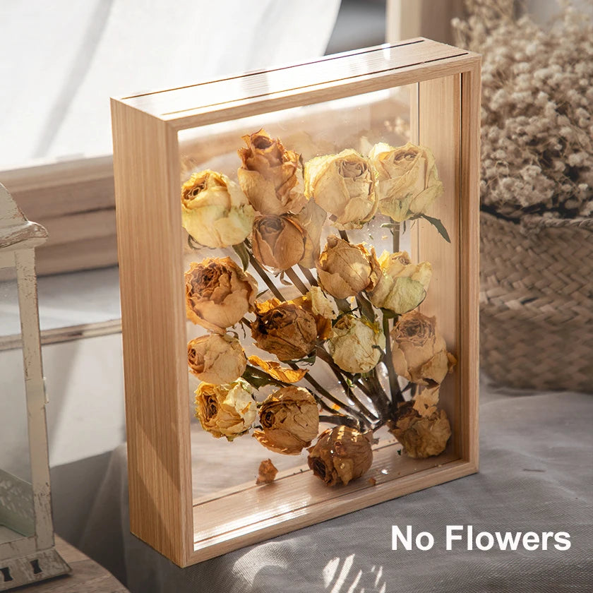 Boîte Vitrine Transparente 4 cm – Présentoir Profond pour Fleurs, Souvenirs & Décor